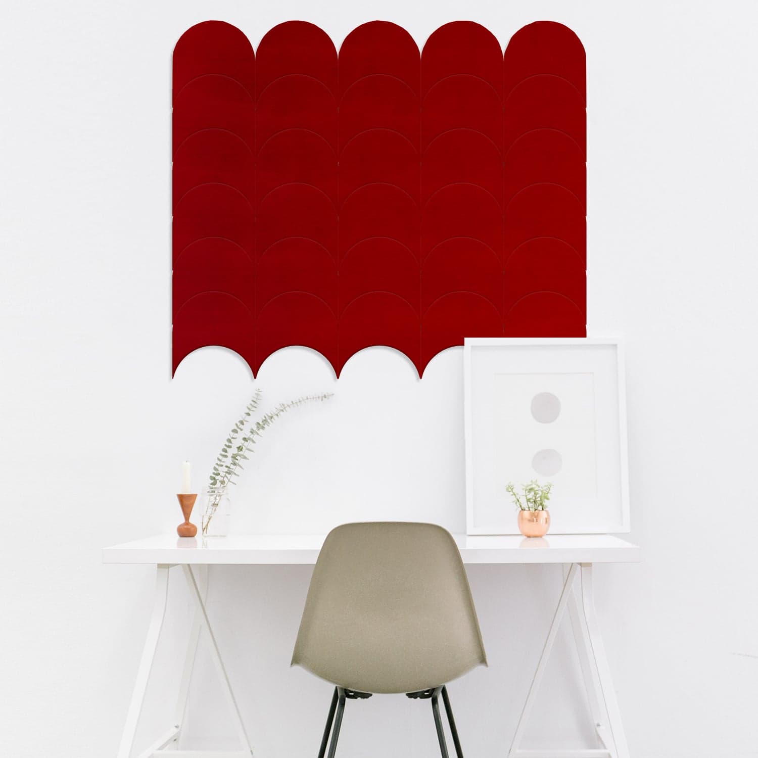 EASYfelt PET-vilt akoestische wandbekleding zelfklevend stick jellyfish