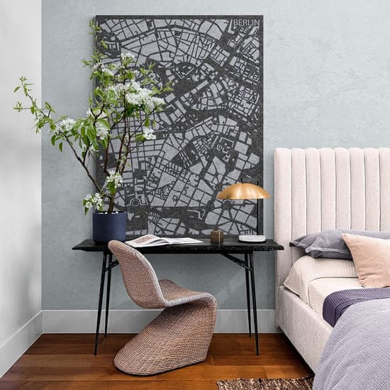 PET-vilt 9 mm - City Map - Mock up room